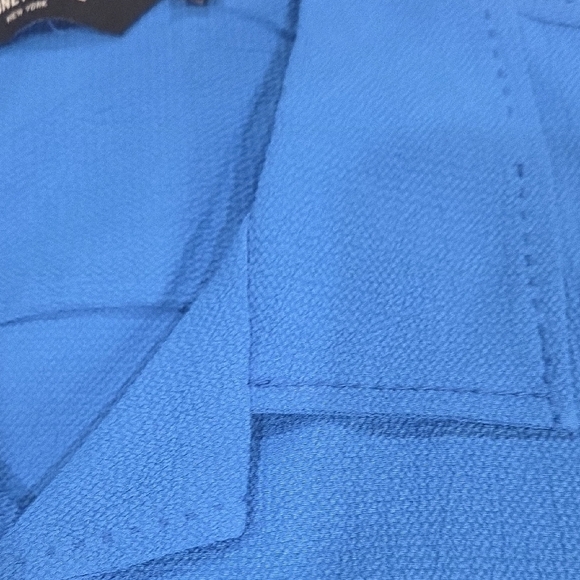 Kenneth Cole Blue Casual Button Down Shirt Short Sleeves - Picture 5 of 10